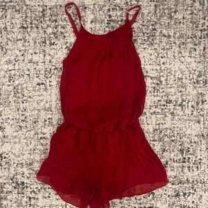 Italian Burgundy Romper
